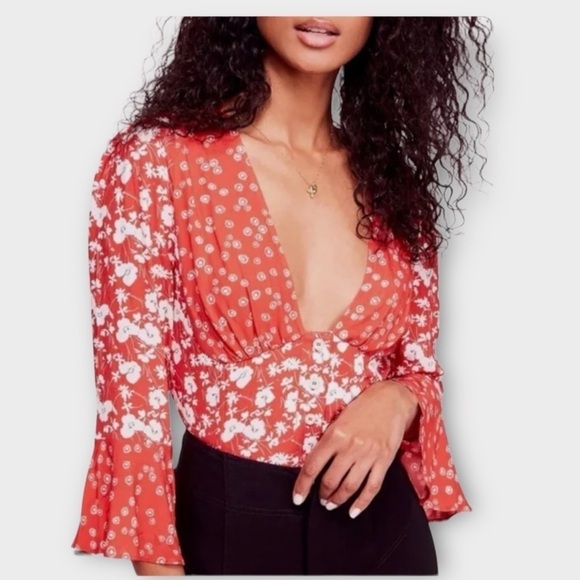 Free People Tops - Free People Lady Bohemian Printed Blouse